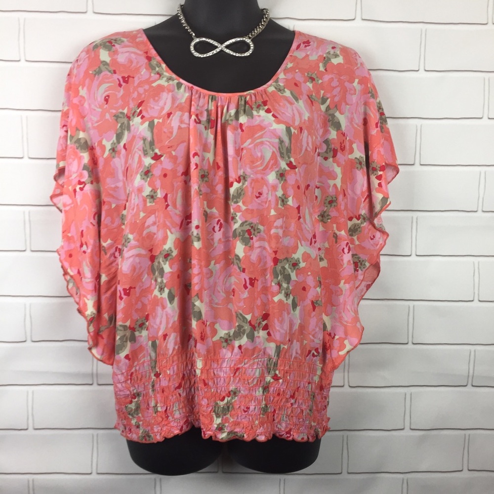 Cato Woman Butterfly Boho Top Size 18/20W